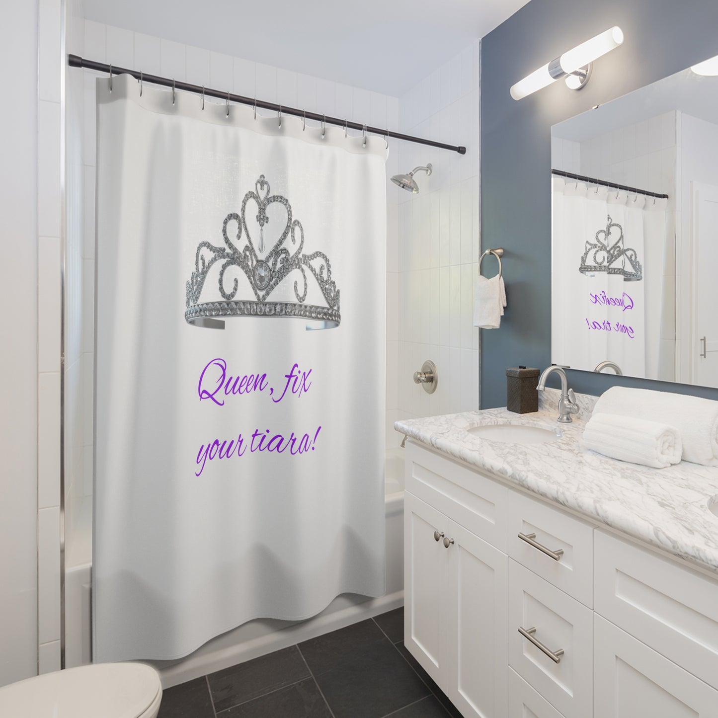 Shower Curtain - Queen, fix your tiara