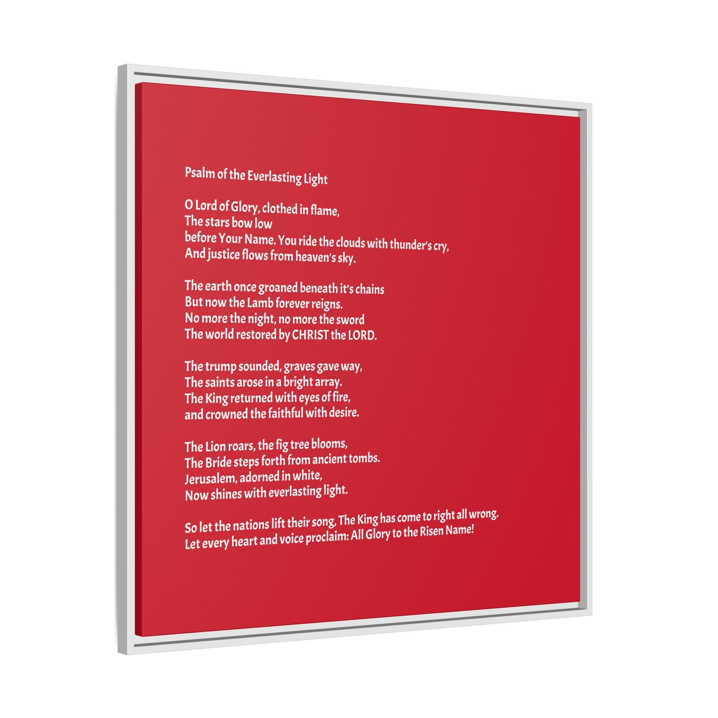 Psalm of the Everlasting Light (This Psalm is not originally from the HOLY Bible, it is simply inspired by the HOLY Bible)