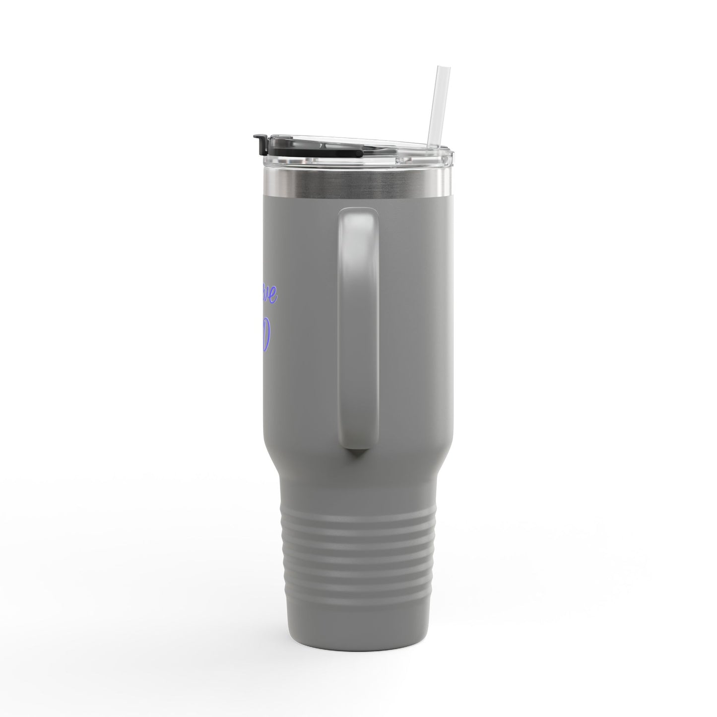 Faith-Inspired Insulated Travel Mug, Perfect for On-the-Go Sips, Gift for Believers, 40oz Coffee Cup for Road Trips, I Believe God