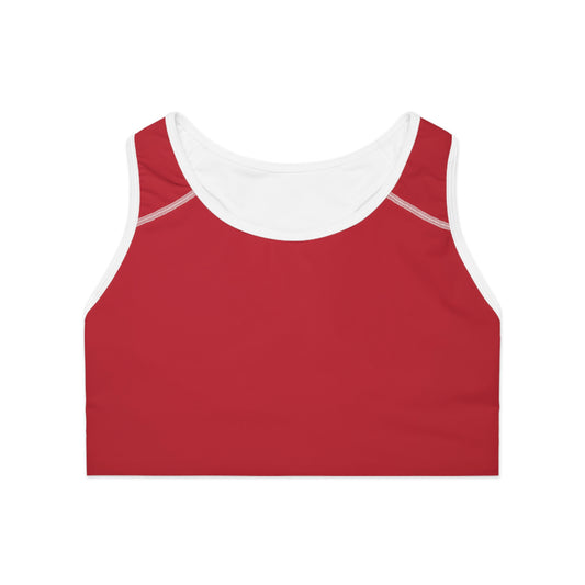 Red Sports Bra for Women