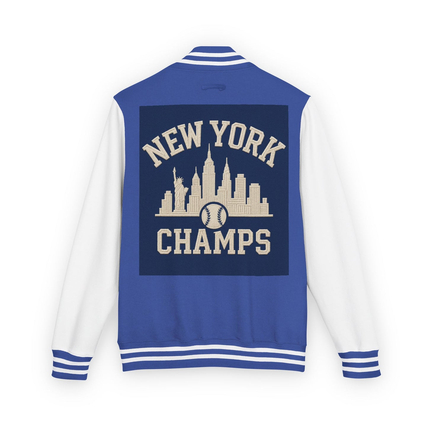 Unisex Heavyweight New York Champs Letterman Jacket | Streetwear, College Gear, Sports Fan Apparel, Retro Style, Graduation Gift