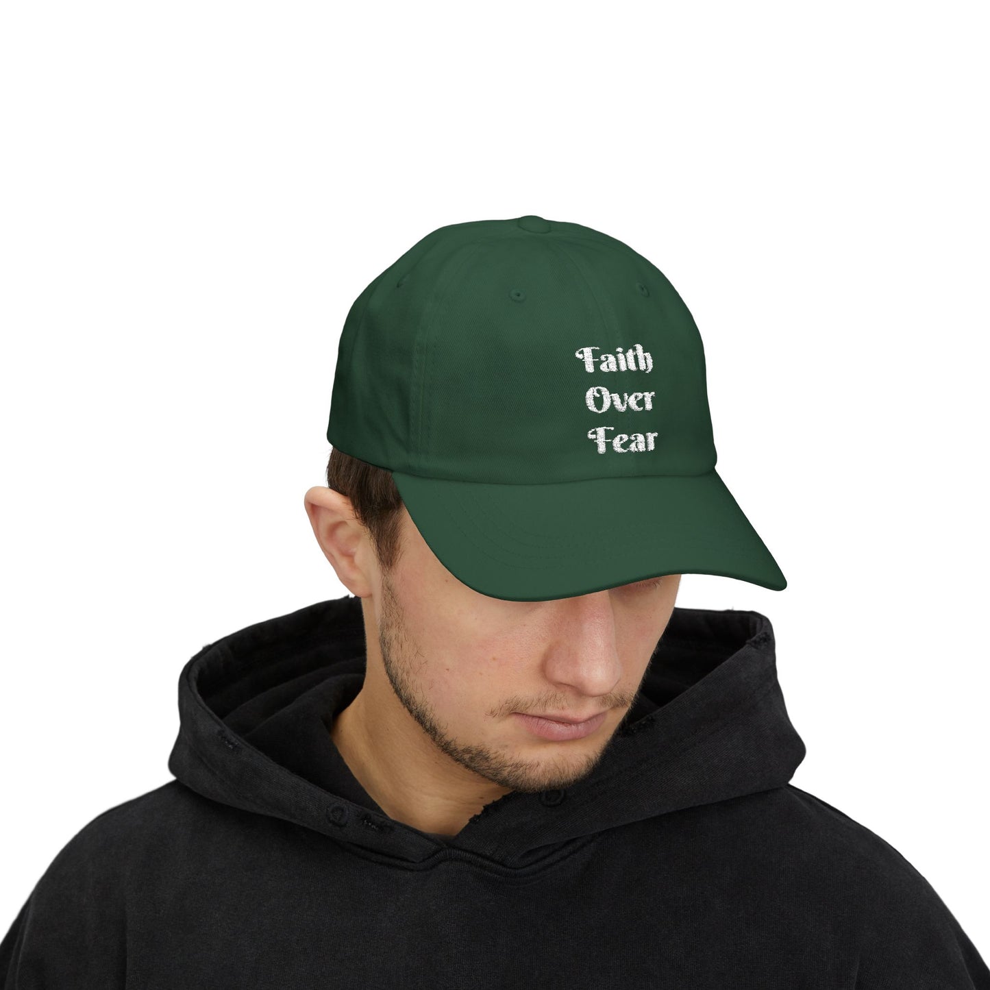 Faith Over Fear Christian Dad Cap