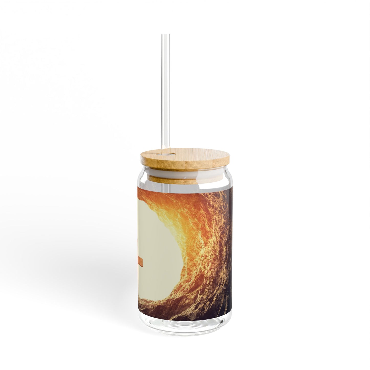 Faith-Inspired Sipper Glass, 16oz with Cross Design - Eco-Friendly Drinkware for Daily Inspiration, Christian Gifts, Church Events, [...]
