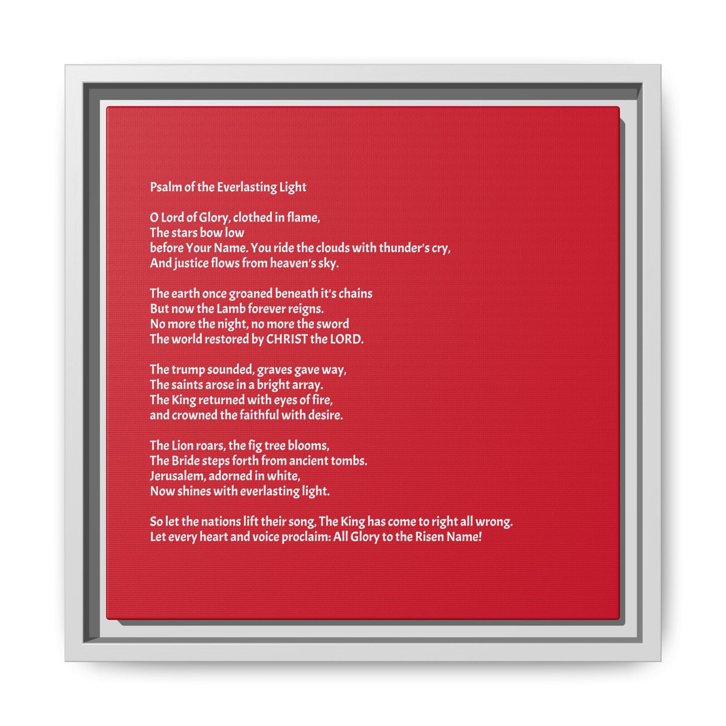 Psalm of the Everlasting Light (This Psalm is not originally from the HOLY Bible, it is simply inspired by the HOLY Bible)
