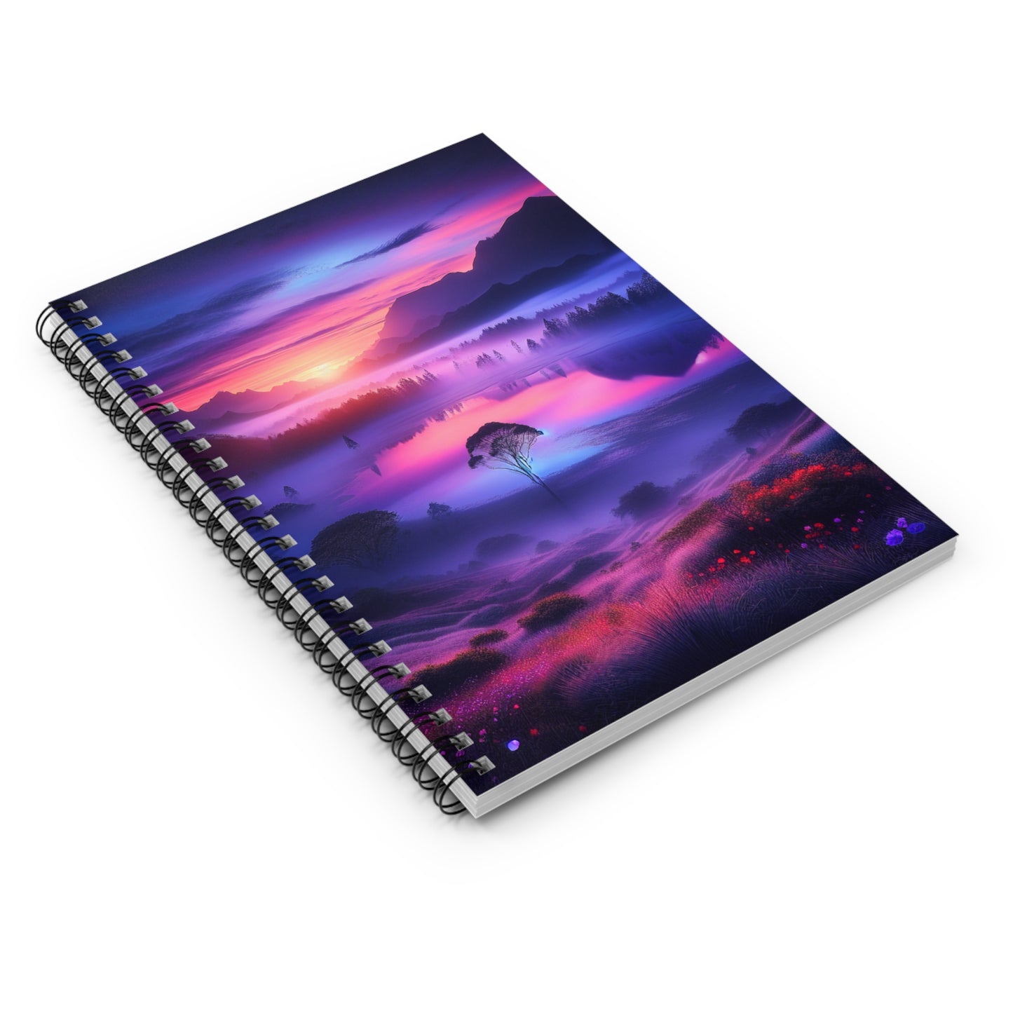 Serene Nature Spiral Notebook - Ruled Lines, Dream Journal, Travel Planner, Gift for Students, Inspirational Note-taking