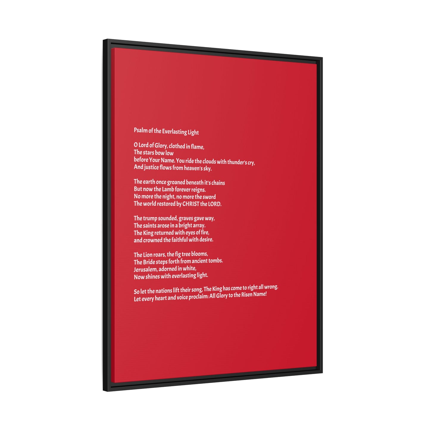 Psalm of the Everlasting Light (This Psalm is not originally from the HOLY Bible, it is simply inspired by the HOLY Bible)