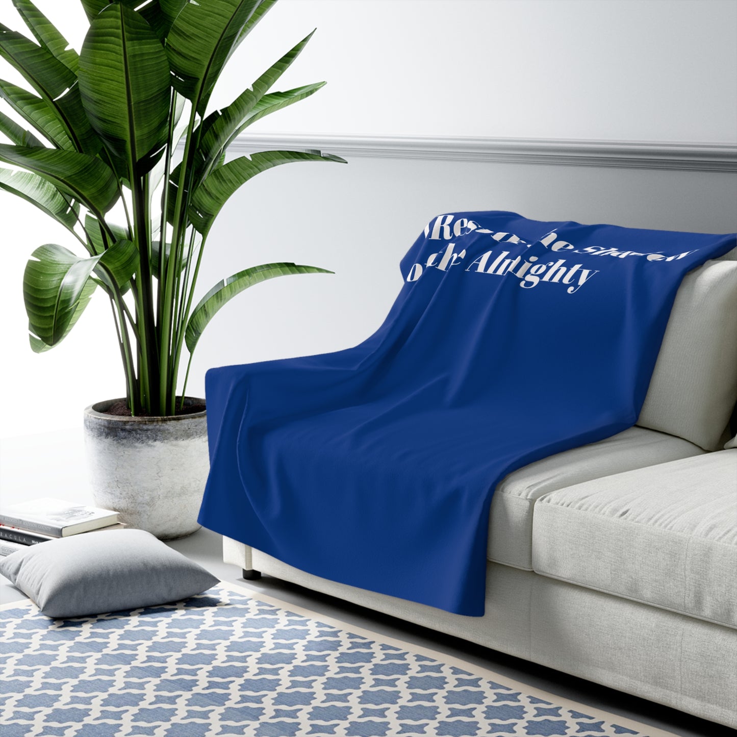 Cozy Sherpa Fleece Blanket - Inspirational Christian Decor, Soft Throw for Relaxation, Faith Gifts for Friends, Cozy Home