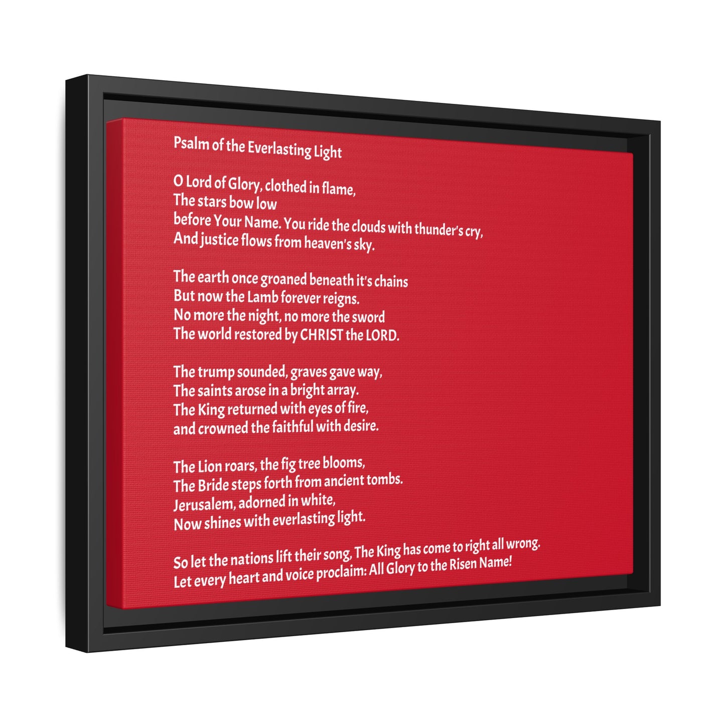 Psalm of the Everlasting Light (This Psalm is not originally from the HOLY Bible, it is simply inspired by the HOLY Bible)