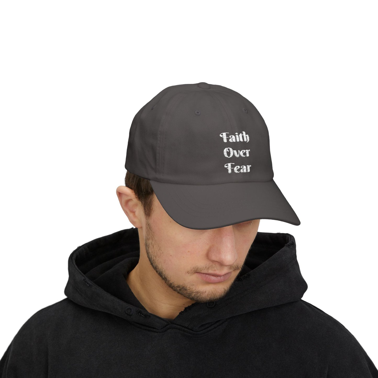 Faith Over Fear Christian Dad Cap