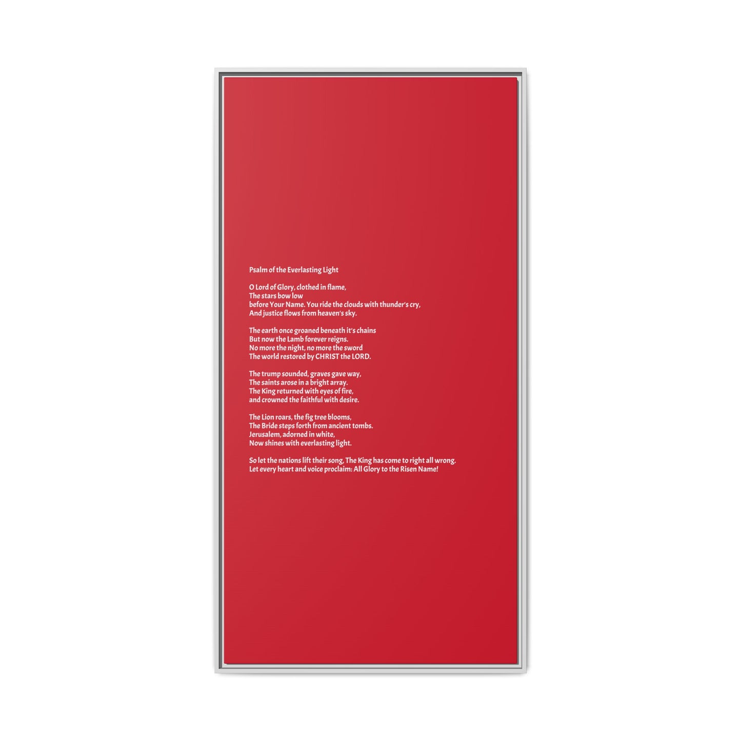 Psalm of the Everlasting Light (This Psalm is not originally from the HOLY Bible, it is simply inspired by the HOLY Bible)