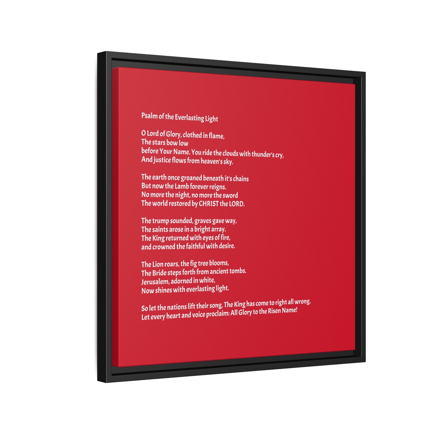 Psalm of the Everlasting Light (This Psalm is not originally from the HOLY Bible, it is simply inspired by the HOLY Bible)