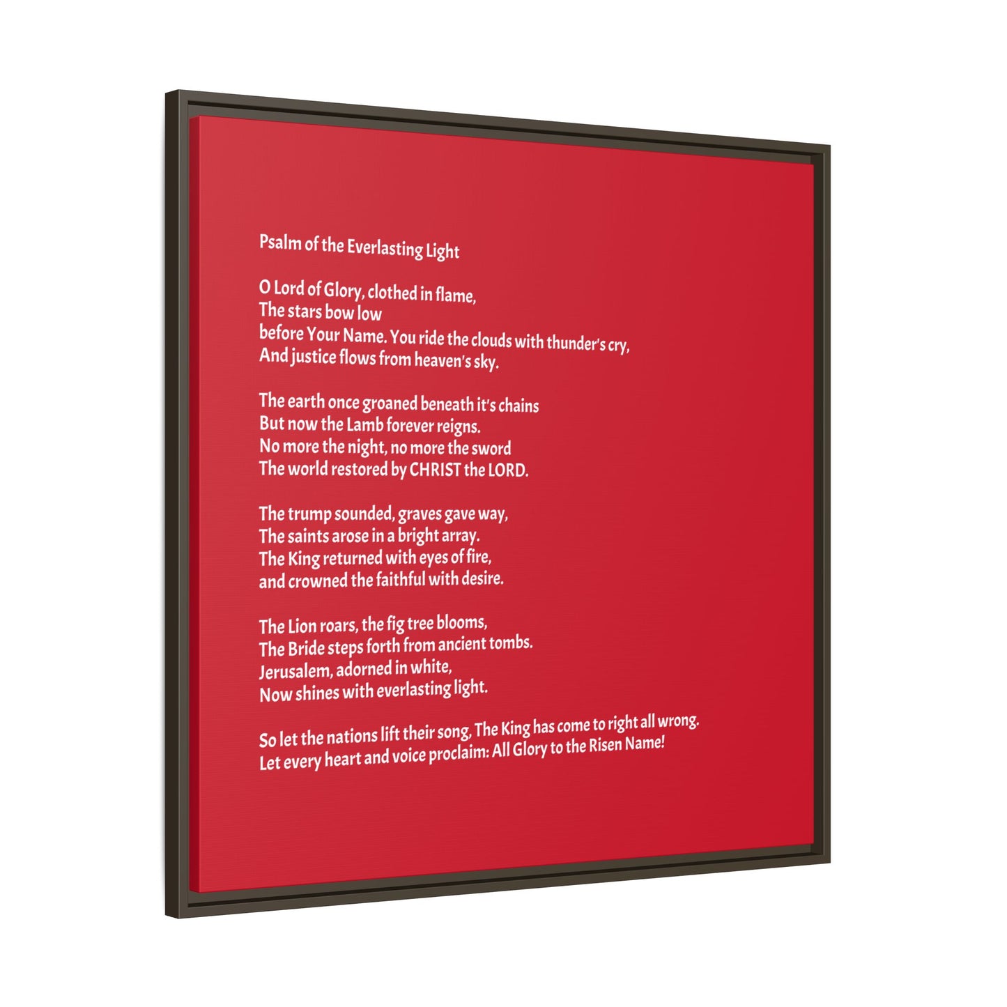 Psalm of the Everlasting Light (This Psalm is not originally from the HOLY Bible, it is simply inspired by the HOLY Bible)