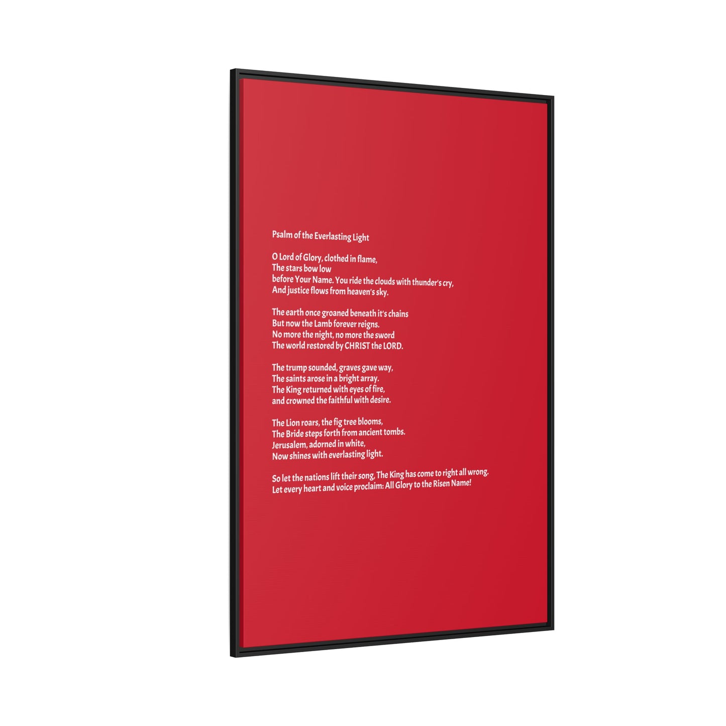 Psalm of the Everlasting Light (This Psalm is not originally from the HOLY Bible, it is simply inspired by the HOLY Bible)