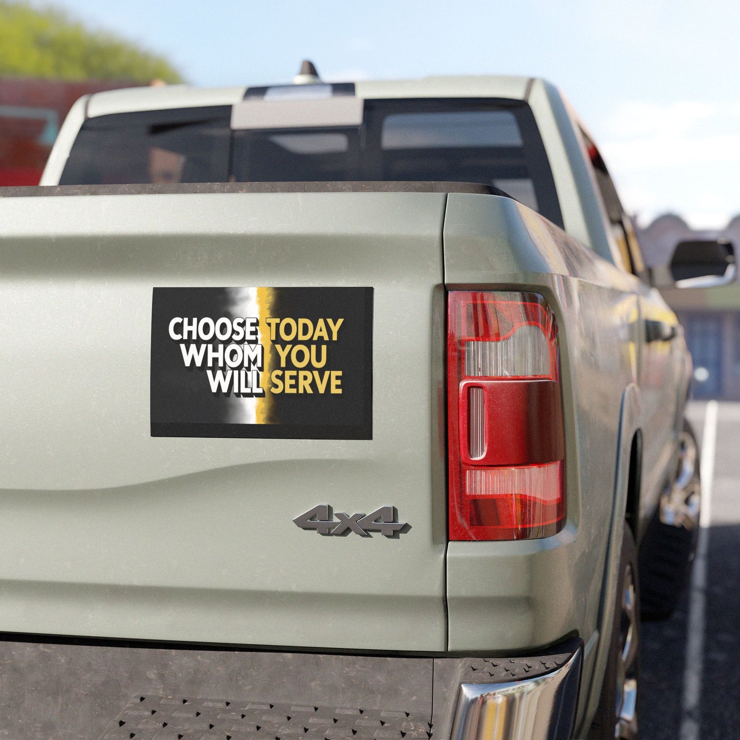 Inspiring Car Magnets: Choose Whom You Will Serve, Faith Decor, Inspirational Gifts, Auto Accessories, Motivational Statement