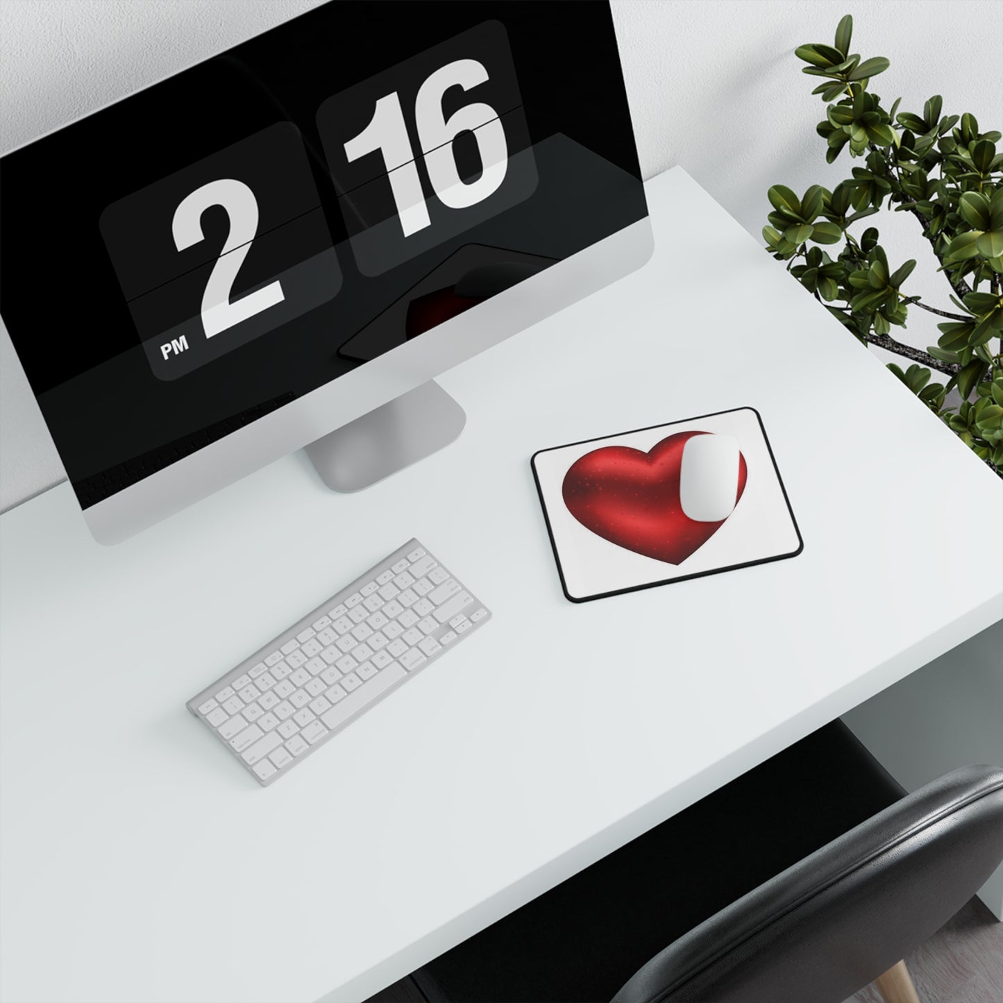 Vibrant Heart Non-Slip Gaming Mouse Pad, Gamer Gift, Office Decor, Valentine's Day, Streamer Essentials, Computer Accessories