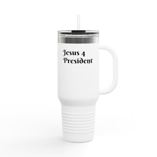 Jesus 4 President Insulated Travel Mug - 40oz, Motivational Travel Tumbler, Gift for Faithful Friends, Election Season Coffee Cup, [...]