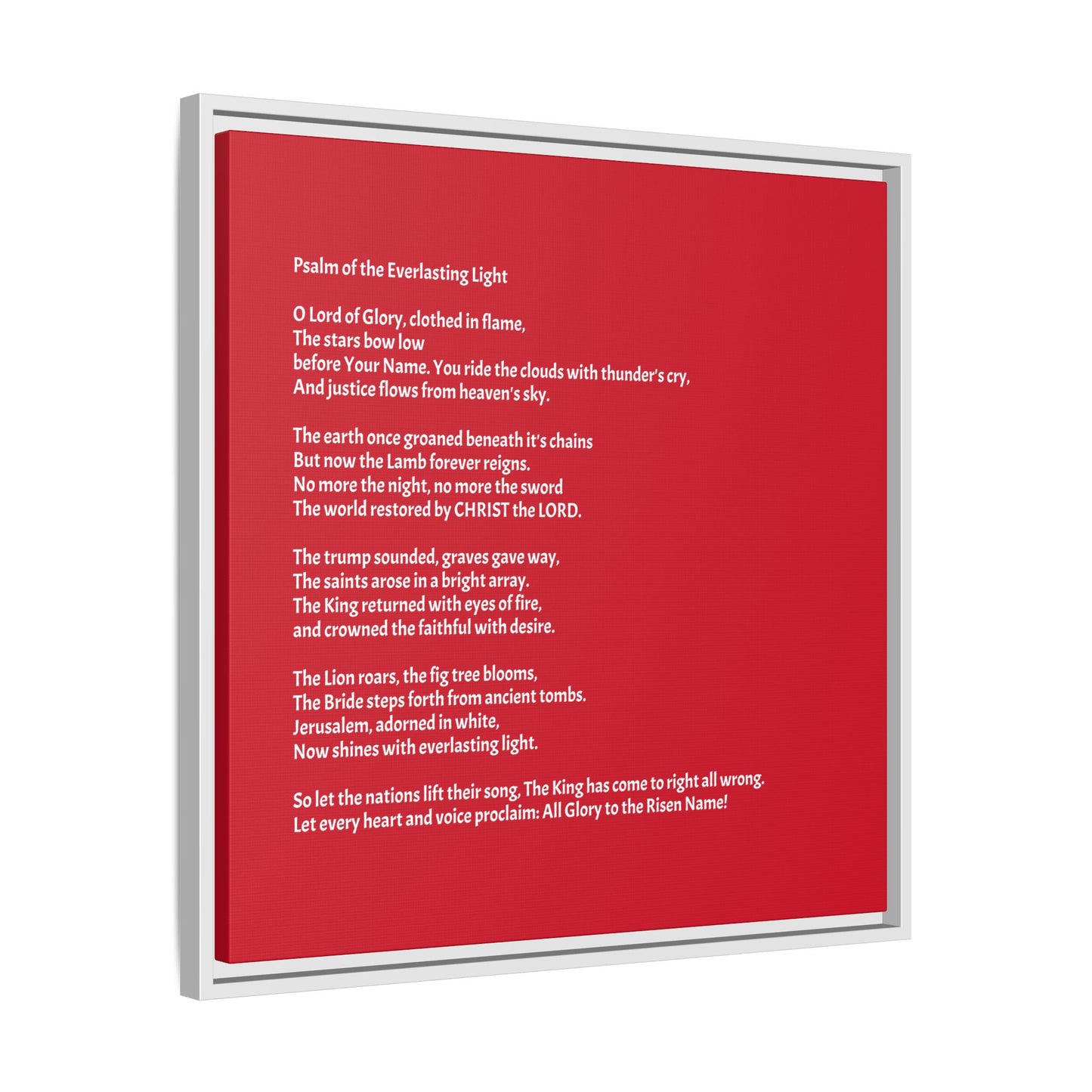 Psalm of the Everlasting Light (This Psalm is not originally from the HOLY Bible, it is simply inspired by the HOLY Bible)