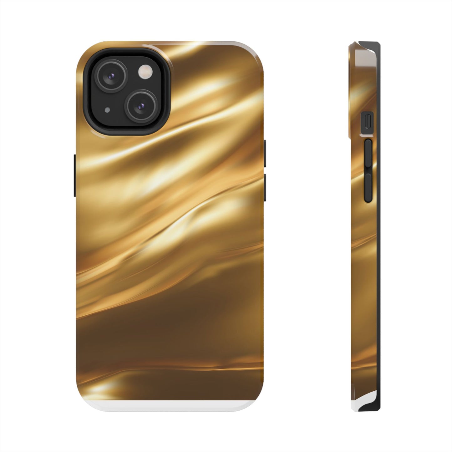 Luxurious Gold Phone Case, Tough Phone Cover, Premium Cell Phone Protector, Stylish Phone Accessory, Gift for Her