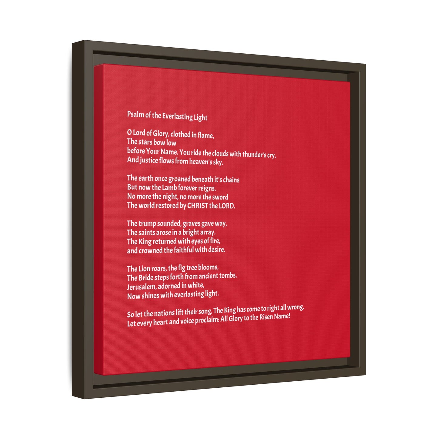 Psalm of the Everlasting Light (This Psalm is not originally from the HOLY Bible, it is simply inspired by the HOLY Bible)