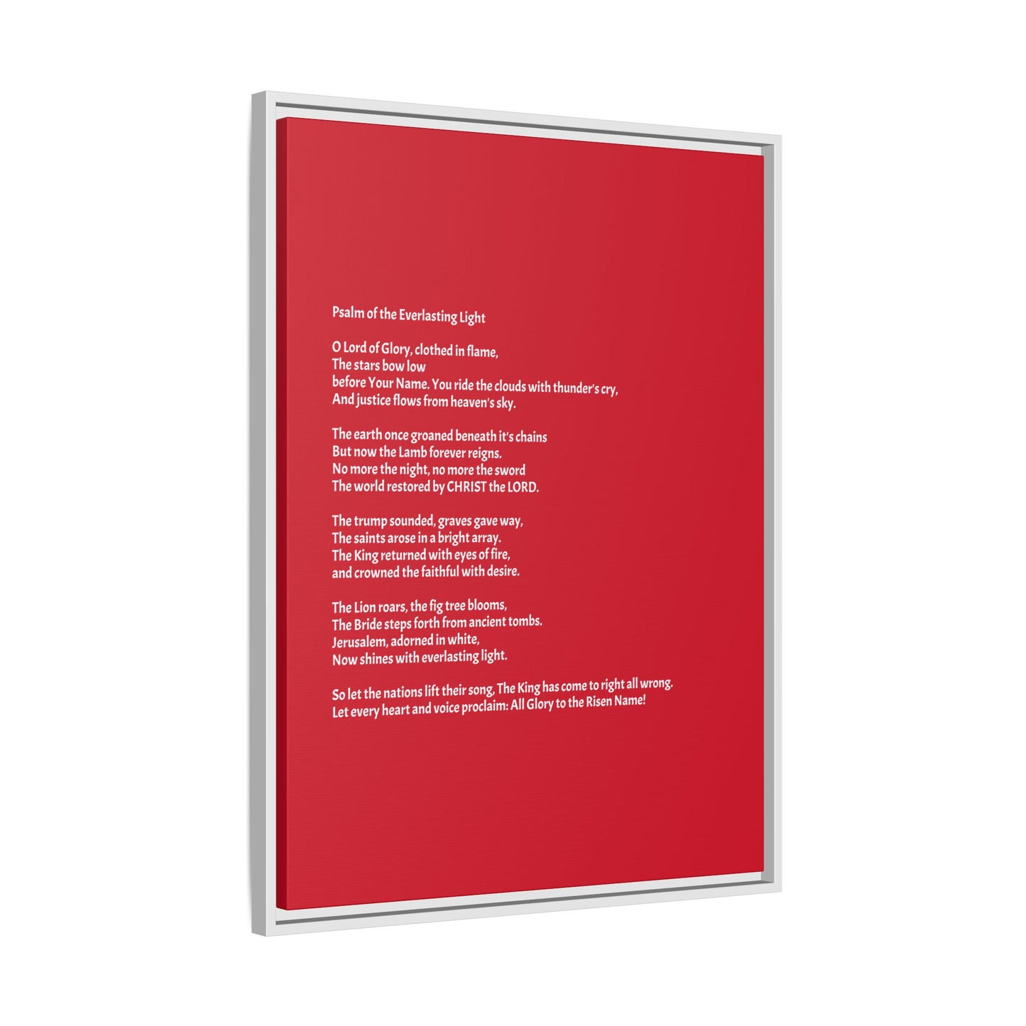 Psalm of the Everlasting Light (This Psalm is not originally from the HOLY Bible, it is simply inspired by the HOLY Bible)