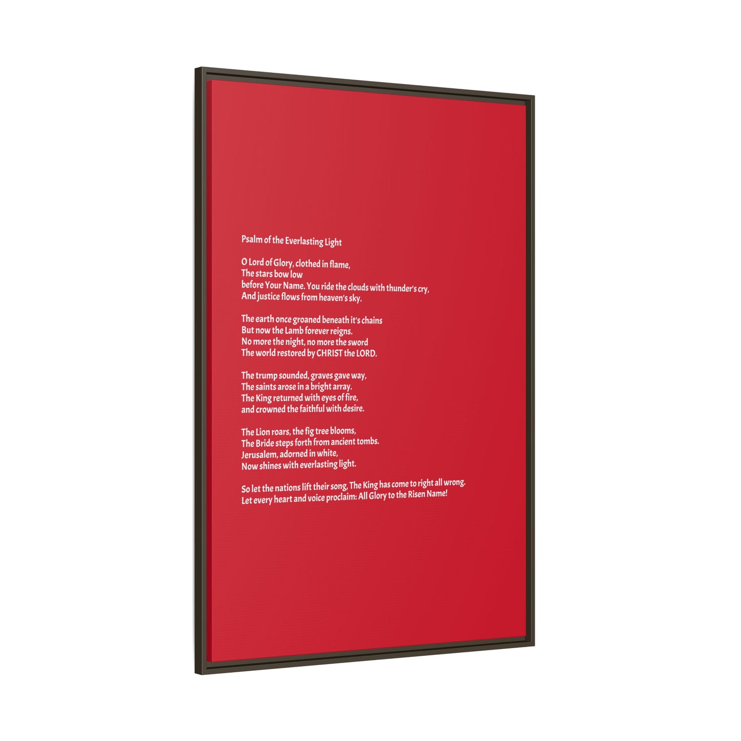 Psalm of the Everlasting Light (This Psalm is not originally from the HOLY Bible, it is simply inspired by the HOLY Bible)